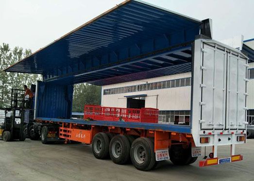 翼开启厢式半挂车